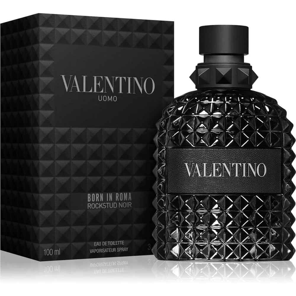 Valentino Uomo Born In Roma Rockstud Noir 3.4 oz EDT for men